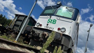 Die kaum genutzten E-Loks am Abstellgleis in Albersdorf 