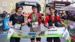 Das Amadeustrail-Podium: Julius Ott, Manuel Innerhofer, Johannes Wingenfeld (v. li.).