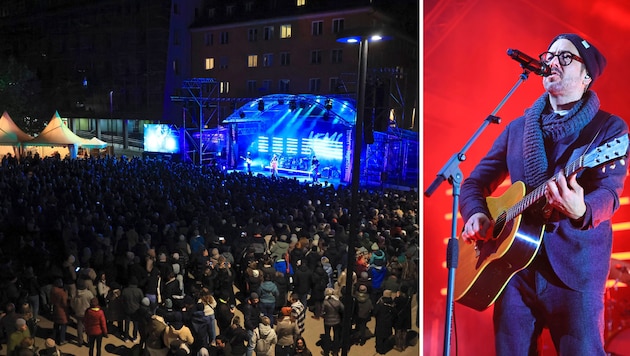 Pop-Sänger Lemo begeisterte am Landhausplatz zum krönenden Abschluss die vielen Besucher.