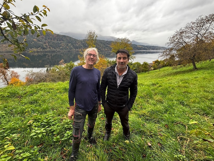 Maier (li.) und Pacher planen zwei moderne Tourismusanlagen.