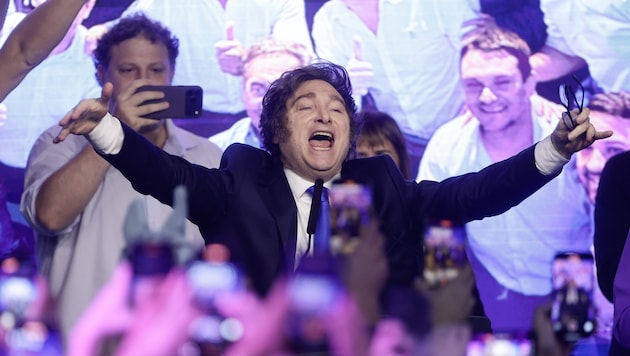 Javier Milei jubelte über den Sieg seiner Partei bei den Zwischenwahlen.
