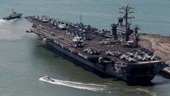 Archivbild aus dem Jahr 2013: Die USS Nimitz ankert im südkoreanischen Busan.