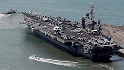 Archivbild aus dem Jahr 2013: Die USS Nimitz ankert im südkoreanischen Busan.