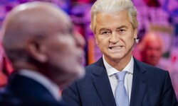 Wilders (rechts) distanzierte sich von dem Angriff auf seinen Kontrahenten Timmermans ...
