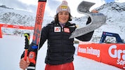 Julia Scheib siegte im Riesentorlauf am Gletscher.