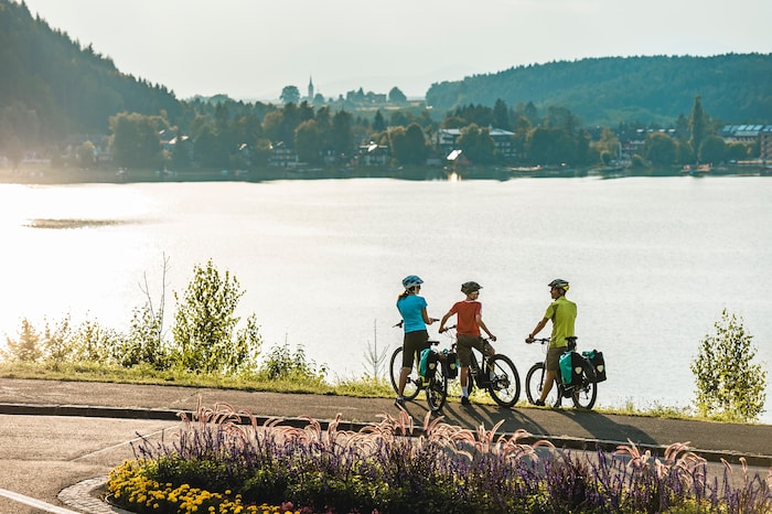 Radfahren ist auch im Herbst ein Genuss. Wie etwa in der Tourismusregion Klopeinersee.