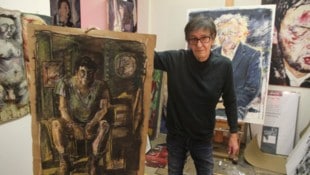 Der Maestro in seinem Atelier in Wien-Floridsdorf.