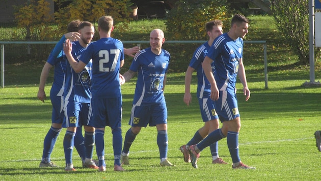 Im Derby hatten die Spieler von Wettmannstätten allen Grund zu jubeln.