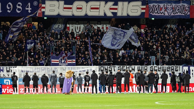 Die Wiener Austria musste sich gegen Salzburg mit 0:3 geschlagen geben.