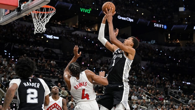 Die Toronto Raptors zogen gegen Victor Wembanyama und Co. den Kürzeren.