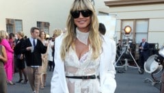 Heidi Klum sorgte bei der „Vogue“-World-Show für ein Blitzlichtgewitter.