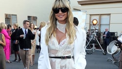 Heidi Klum sorgte bei der „Vogue“-World-Show für ein Blitzlichtgewitter.