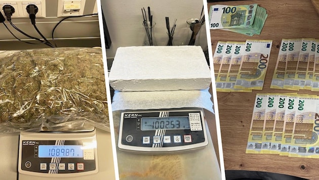 Ein Auszug der bei den Hausdurchsuchungen sichergestellten Ware