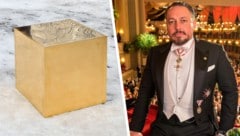 Hallmann beteiligte sich an einem 186 Kilogramm schweren Goldwürfel