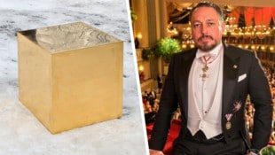 Hallmann beteiligte sich an einem 186 Kilogramm schweren Goldwürfel