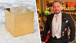 Hallmann beteiligte sich an einem 186 Kilogramm schweren Goldwürfel