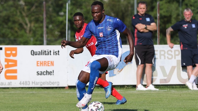 Raphael Dwamena kam in nur drei Spielen für Linz zum Einsatz.