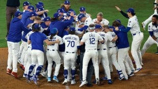 Großer Jubel und Erleichterung bei den Los Angeles Dodgers