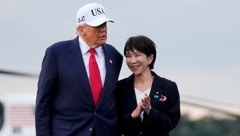 US-Präsident Donald Trump und die japanische Regierungschefin Sanae Takaichi traten auch ...