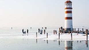Ob der See zufriert, weiß man jetzt noch nicht. Eislaufen wird man in Podersdorf am See heuer ...
