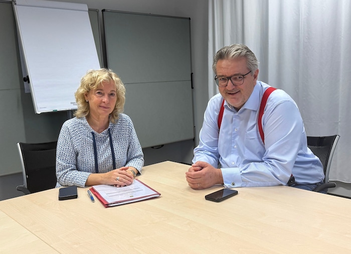 NÖ-Gesundheitslandesrätin Eva Prischl mit ihrem Wiener Amtskollegen Peter Hacker