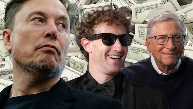 Elon Musk, Mark Zuckerberg und Bill Gates zählen zu den Unterzeichnern von „The Giving Pledge“.