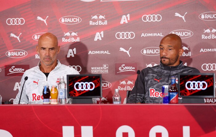 Trainer Thomas Letsch (li.) muss immer wieder auf Karim Onisiwo verzichten.