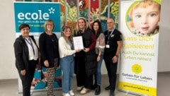 Voller Stolz: Pelzmann, Schneemann, Kobald, Glatz, Klepeisz und Posch (v. li.).