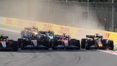 In Kurve eins wurde es plötzlich richtig eng. 