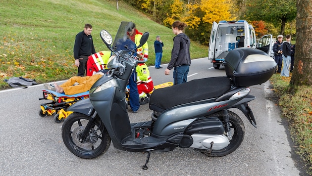 Die Unfallstelle in Rankweil.