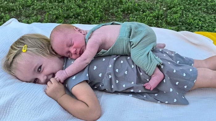 Anna und Baby Lukas aus Straden