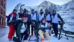 Gerald Salmina mit seiner „Downhill Skiers“-Crew