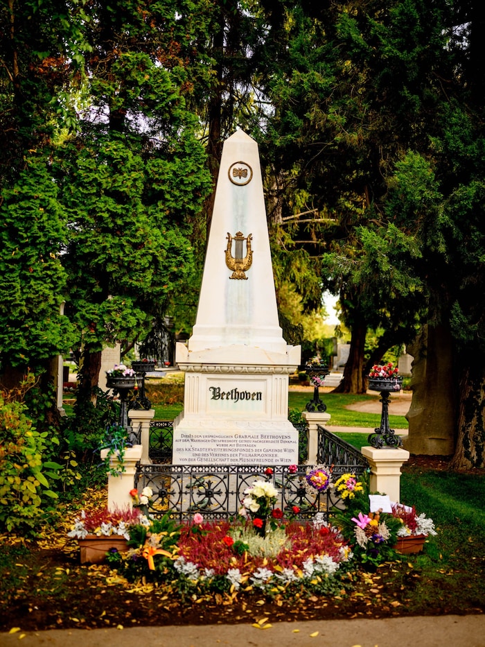 Komponist Beethoven wurde auf den „Zentral“ umgebettet. Das Grab ist viel besuchte Ruhestätte.