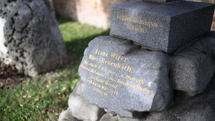 Franz Wirer Ritter von Rettenbach machte Solebäder im Kurort Bad Ischl in Oberösterreich ...