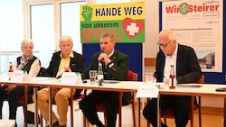 Wollen für das Spital in Aussee kämpfen: Christl Bahar, Detlef Mager, Bürgermeister Gerald ...