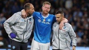 Kevin de Bruyne verletzte sich im Spiel gegen Inter Mailand.