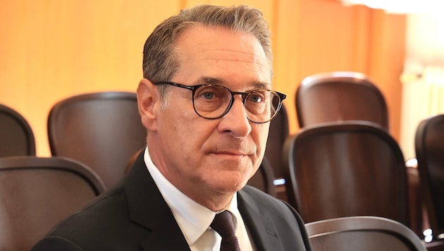 Heinz-Christian Strache bei seinem letzten Berufungsprozess im Justizpalast.