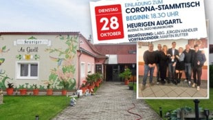 Rund 40 Gäste – die meisten davon FPÖ-Mitglieder – lauschten dem Corona-Vortrag des umstrittenen ...