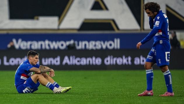 Beim GAK um Dominik Frieser (li.) will es einfach nicht laufen.