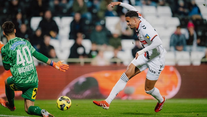 Alexander Schmidt (rechts) schoss die Admira in Führung.