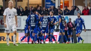 Der WAC jubelt nach einem Kraftakt in Amstetten.