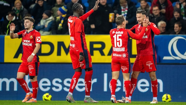 Ercan Kara (right) scored the only goal in St. Pölten.