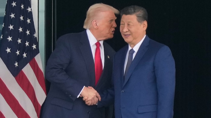 Donald Trump äußerte sich nach seinem Gespräch mit dem chinesischen Präsidenten Xi Jinping ...