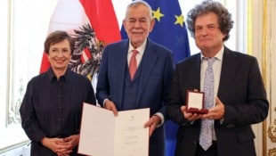 Doris Schmidauer, Alexander van der Bellen und Hanno Loewy.