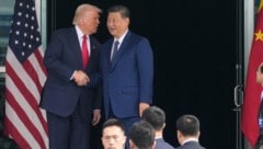 Von links: US-Präsident Donald Trump und Chinas Präsident Xi Jinping
