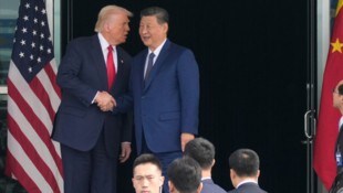 Von links: US-Präsident Donald Trump und Chinas Präsident Xi Jinping