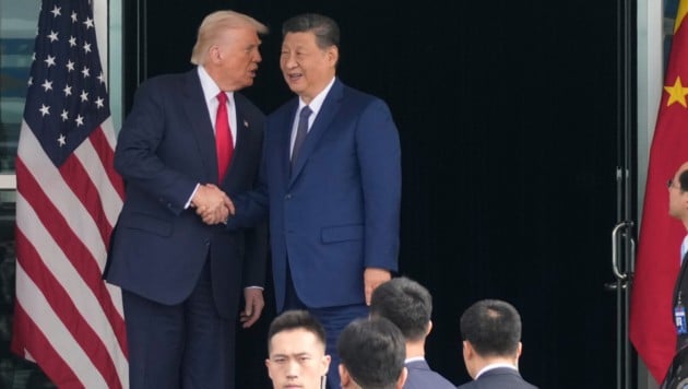 Von links: US-Präsident Donald Trump und Chinas Präsident Xi Jinping