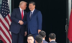 Von links: US-Präsident Donald Trump und Chinas Präsident Xi Jinping