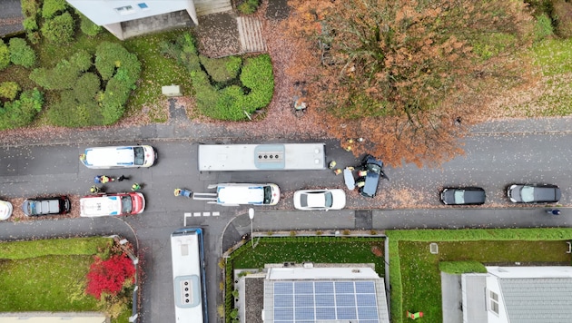 Die Unfallstelle in Bregenz.