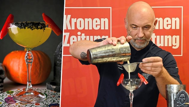 Das Highlight auf jeder Halloween-Party: Die Spicy Margarita verbindet Frische und Schärfe.